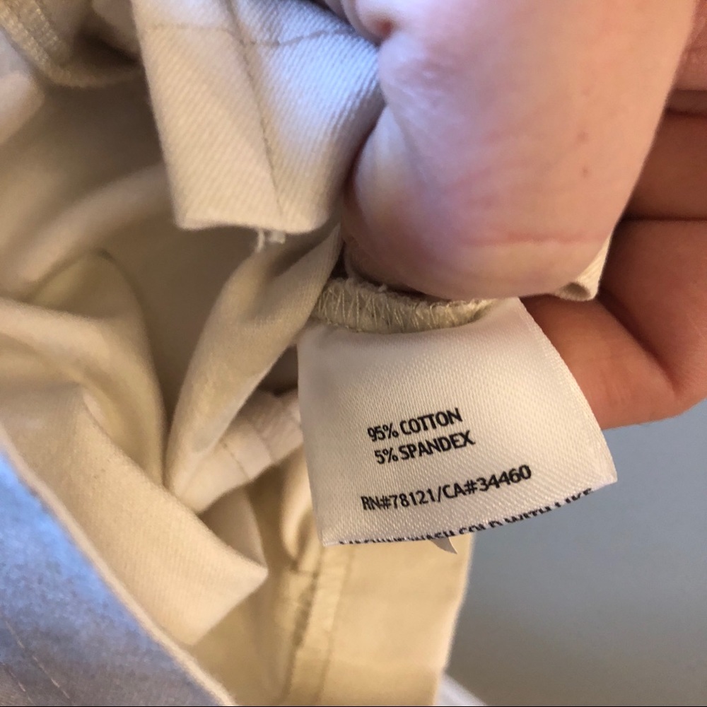 Eileen Fisher ivory stretchy pants - Picture 6 of 7